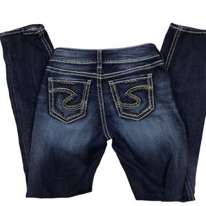 Silver jeans Kosuke straight dark wash denim jeans